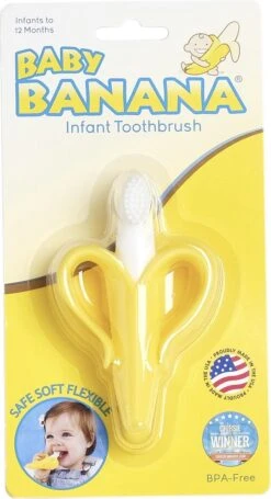 Baby Banaan Tandenborstel/bijtspeeltje – Geel - Baby Tandenborstel - Bij Doorkomende Tandjes - Tandvlees Massage - Babytandenborstel - Peuter Tandenborstel -Winkel Voor Babyproducten 651x1200