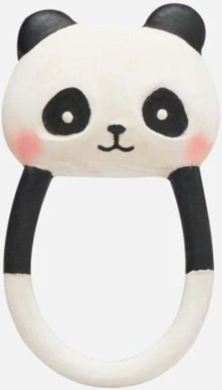 Lanco Rubberen Bijtring - Kori De Panda - Zwart - Wit -Winkel Voor Babyproducten 681x1200
