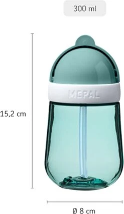 Mepal Mio – Rietjesbeker 300 Ml – Gegarandeerd Lekvrij – Deep Turquoise – Ideaal Voor Onderweg – Drinkbeker Kinderen -Winkel Voor Babyproducten 699x1200 2