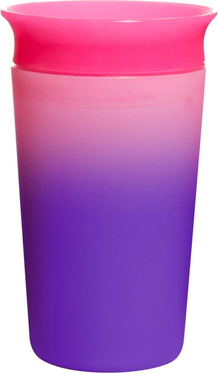 Munchkin Miracle 360 Colour Changing Sippy Cup Pink 3 Munchkin Miracle 360 Colour Changing Sippy Cup Pink