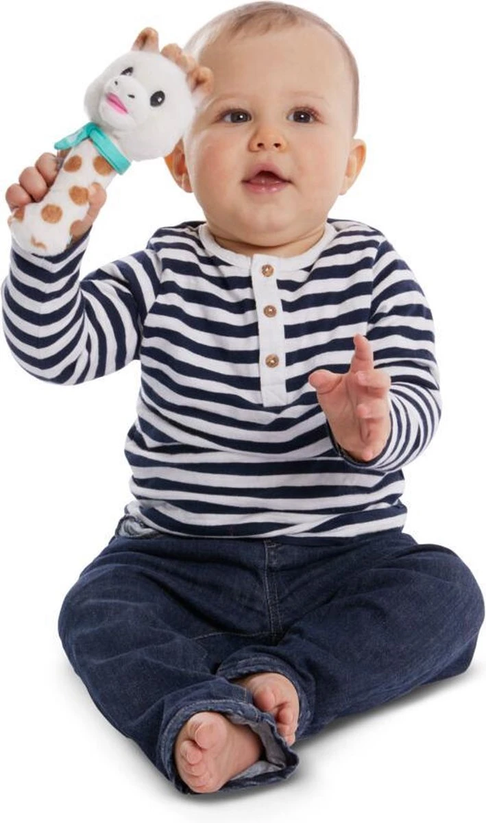 Sophie De Giraf - Rammelaar - Pluche Knijprammelaar 4 Sophie De Giraf - Rammelaar - Pluche Knijprammelaar - Afbeelding 2