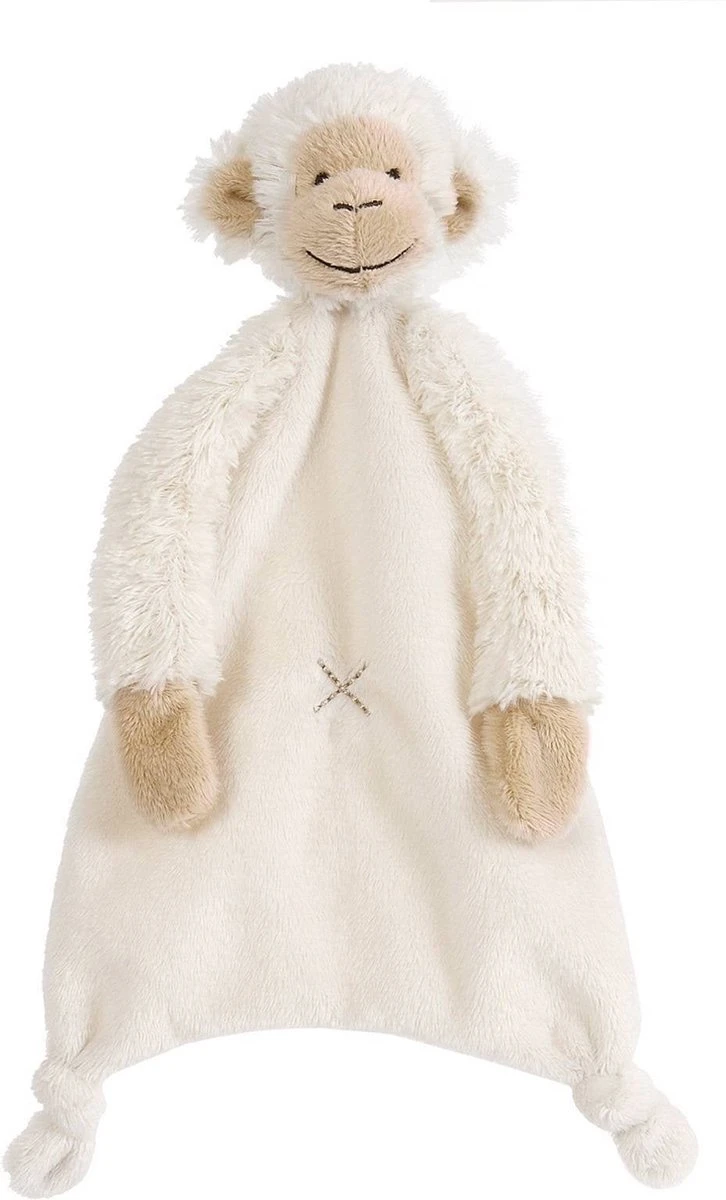 Happy Horse Aap Mickey Knuffeldoekje - Wit - Baby Cadeau 4 Happy Horse Aap Mickey Knuffeldoekje - Wit - Baby Cadeau - Afbeelding 2