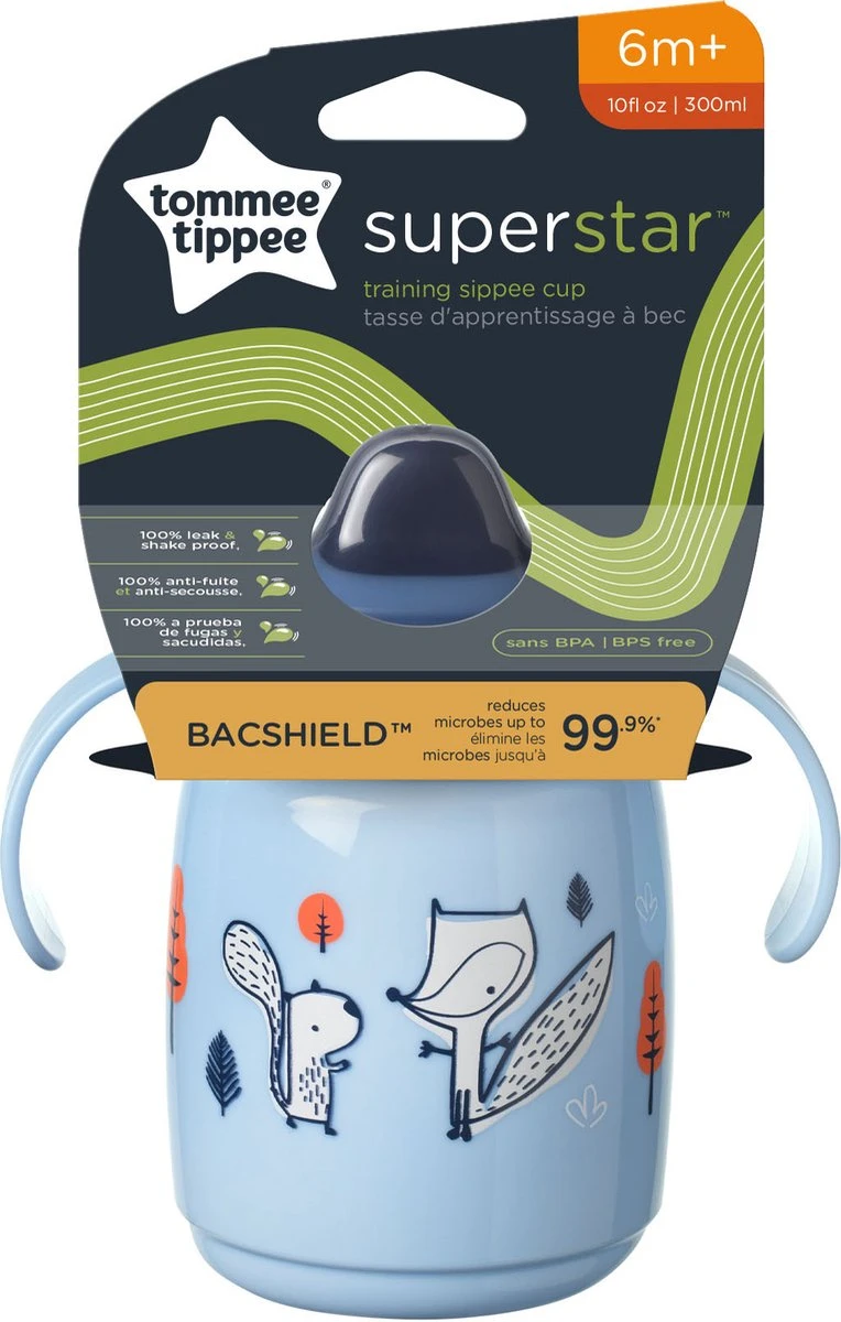 Tommee Tippee Superstar Sippee Drinkbeker - Met Zachte Tuit - Met Intellivalve - BACSHIELD Antibacteriële Technologie - Vanaf 6 Maanden -300 Ml - Blauw 8 Tommee Tippee Superstar Sippee Drinkbeker - Met Zachte Tuit - Met Intellivalve - BACSHIELD Antibacteriële Technologie - Vanaf 6 Maanden -300 Ml - Blauw - Afbeelding 6