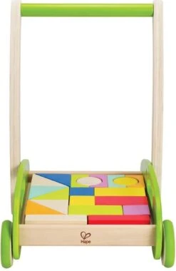 Hape Loopwagen Blokkenkar - Speelgoed 1 Jaar -Winkel Voor Babyproducten 781x1200