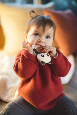 Lanco Rubberen Bijtring - Kori De Panda - Zwart - Wit -Winkel Voor Babyproducten 800x1200 12