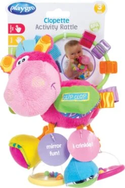 Playgro Clip Clop Rammelaar - Roze - Activiteitenspeeltje - Kraamkado -Winkel Voor Babyproducten 804x1200 1