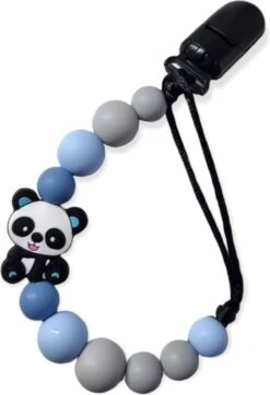 Speenkoord Lalieloe - Speenhouder - Kraam Cadeau - Speenkoord Jongen - Panda Blauw -Winkel Voor Babyproducten 818x1200
