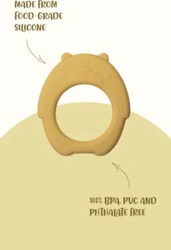 J.Børn Silicone Bijtring Beer - Sage - Bijtspeelgoed - Baby -Winkel Voor Babyproducten 821x1200