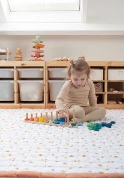 Love By Lily - Groot Speelkleed - Sunny Clovers - City Size - 150x120cm -Winkel Voor Babyproducten 838x1200