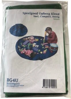 2 In 1 Speelgoed Opberg Kleed | Speelgoed Organizer | Speelmat Voor Kinderen | Opbergzak Speelkleed | Diameter 1.5 Meter | Kleur Groen -Winkel Voor Babyproducten 860x1200 1