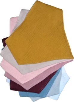 Set Van 8 Multicolor Slabbetjes - 100% Organisch Katoen - Bandana Slab - Hydrofiel - Slabber - Kwijl Slabbetjes - Slabbertjes Baby- Kraamcadeau Meisje -Winkel Voor Babyproducten 867x1200 4