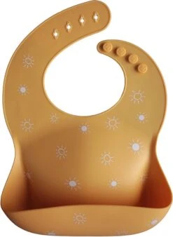 Mushie Siliconen Baby Slabber Met Opvangbakje - Woodchuck -Winkel Voor Babyproducten 877x1200 2