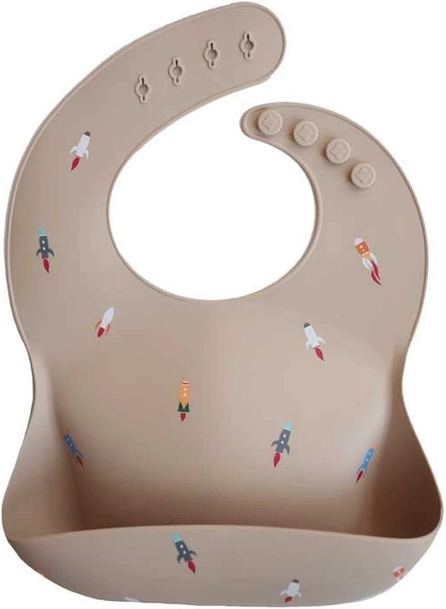 Mushie Siliconen Baby Slabbetje Met Opvangbakje | Rocket | BPA Ftalaatvrij| Afwasbaar 3 Mushie Siliconen Baby Slabbetje Met Opvangbakje | Rocket | BPA Ftalaatvrij| Afwasbaar