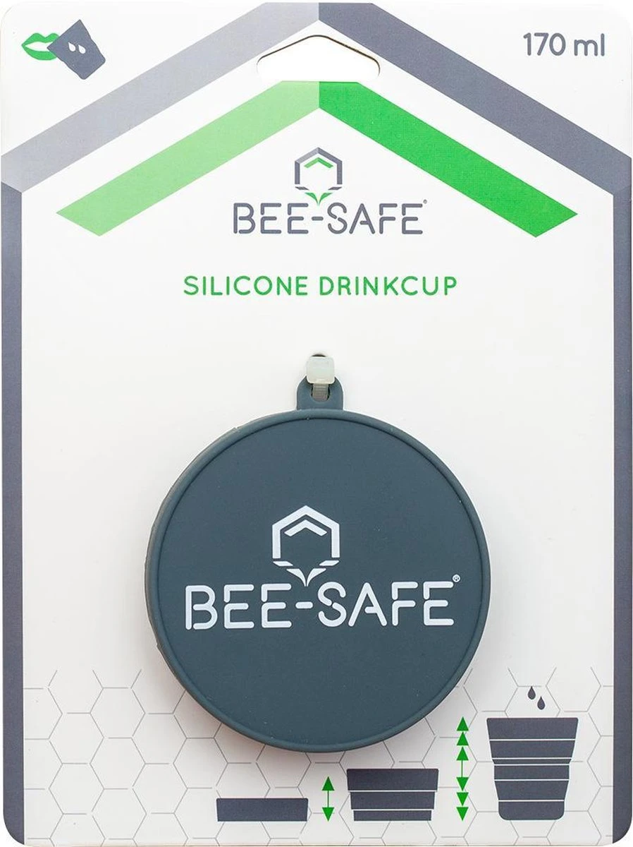 Silicone Drink Cup | BEE SAFE 170 ML | Opvouwbare Drinkbeker | Drink Cup 6 Silicone Drink Cup | BEE SAFE 170 ML | Opvouwbare Drinkbeker | Drink Cup - Afbeelding 4