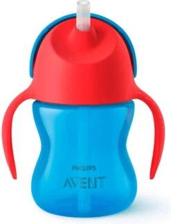 Philips Avent SCF796/01 Drinkbeker Met Rietje - 9m+ - Blauw/rood