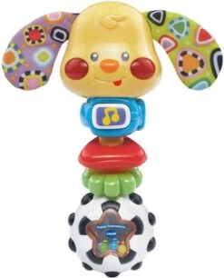 VTech Baby Puppy Rammelaar - Educatief Babyspeelgoed - 3 Tot 36 Maanden